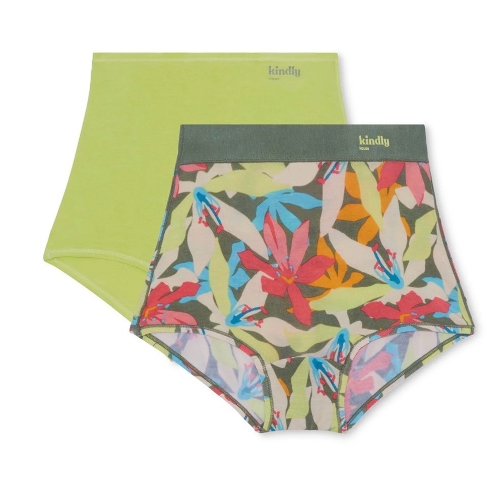 2 Kindly Yours Women’s Natural Comfort Cotton Modal Boyshort Underwear, 2-Pack